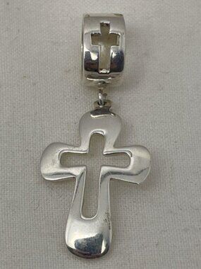 925 Silver Open Cross Pendant